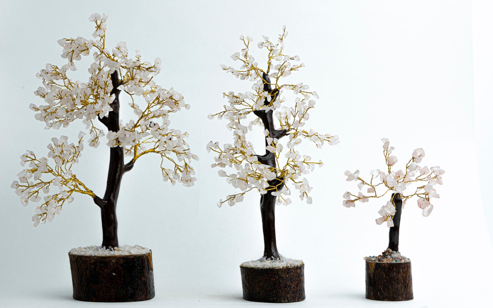 Clear Crystal Tree with Wooden Base for Positive Energies - Image 2