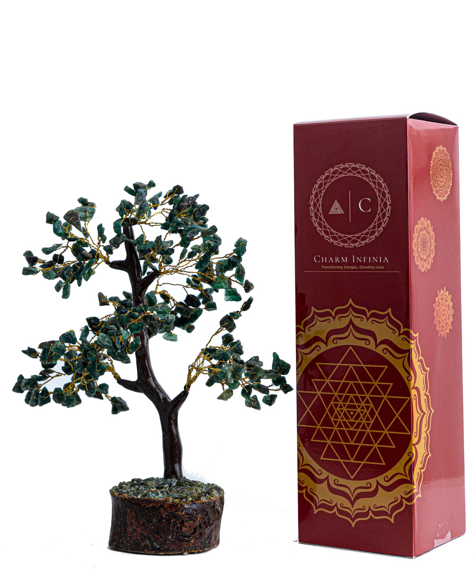 Jade Tree with Wooden Base | Money Tree | Vastu Protection | Helps to Promote Wealth| Happiness and Positive Energies | Handcrafted for Bedroom and Office