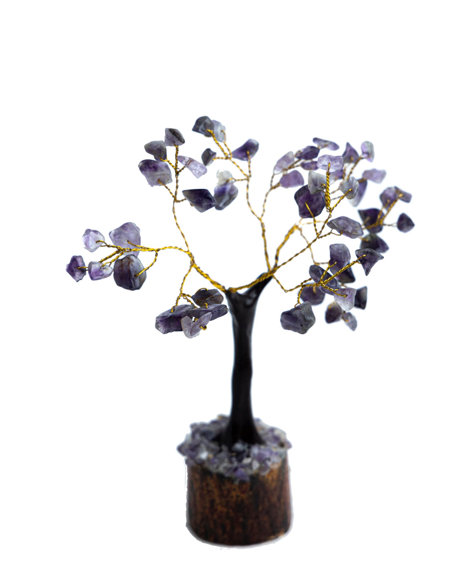 Amethyst Crystal Tree | Handcrafted Feng Shui Gemstone Tree on Wooden Base | Positive Energy, Vastu, and Home Décor - Image 5