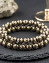 Pyrite Bracelet (Diamond Cut)